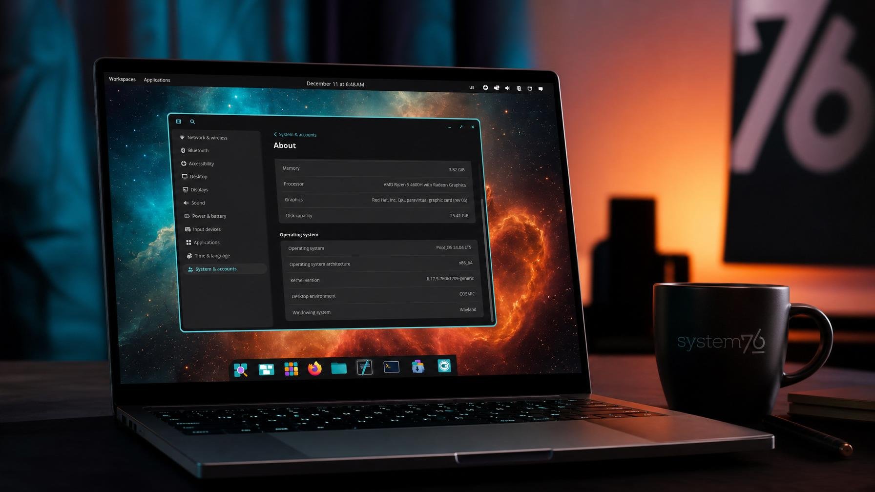 COSMIC 1.0.15 afina desktop da System76