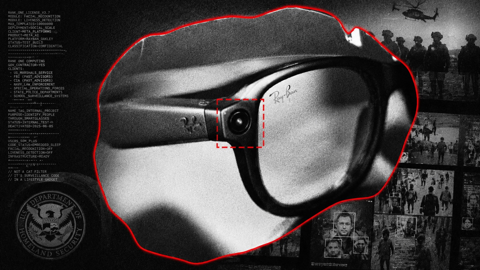 Meta testou reconhecimento facial militar nos seus óculos inteligentes
