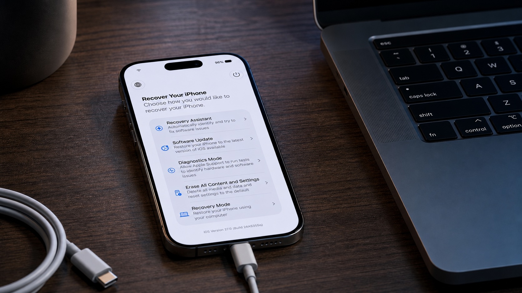 iOS 27 ganha modo de recuperação ao estilo Mac para iPhone e iPad