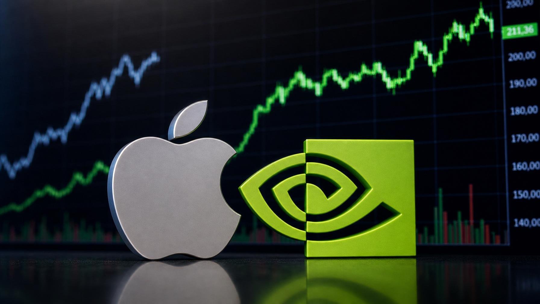 Apple volta a valer mais que a Nvidia.