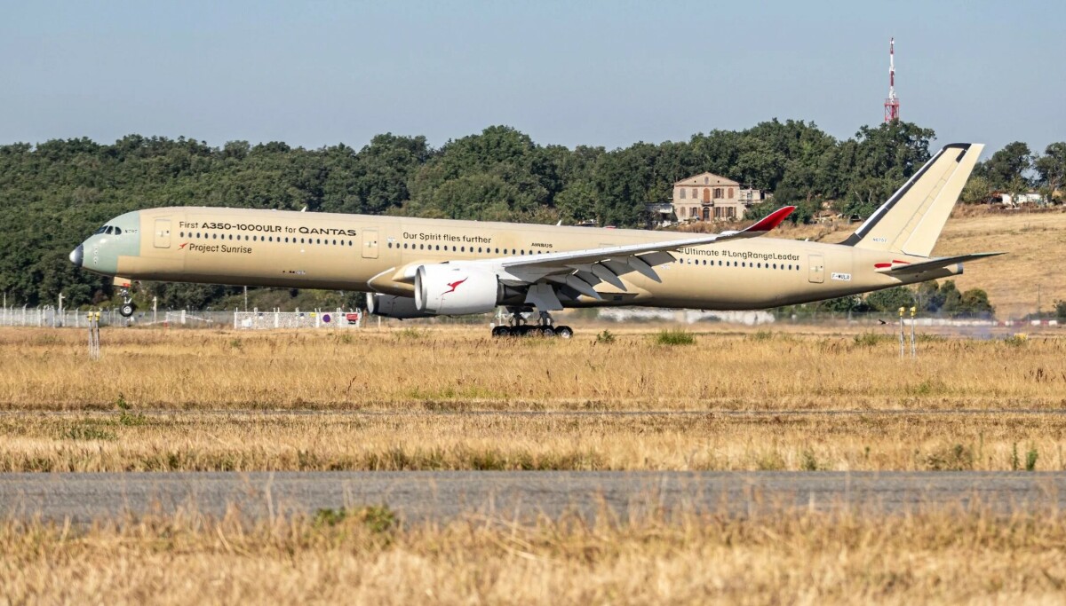Airbus A350-1000ULR voa 24 horas seguidas e bate recorde mundial
