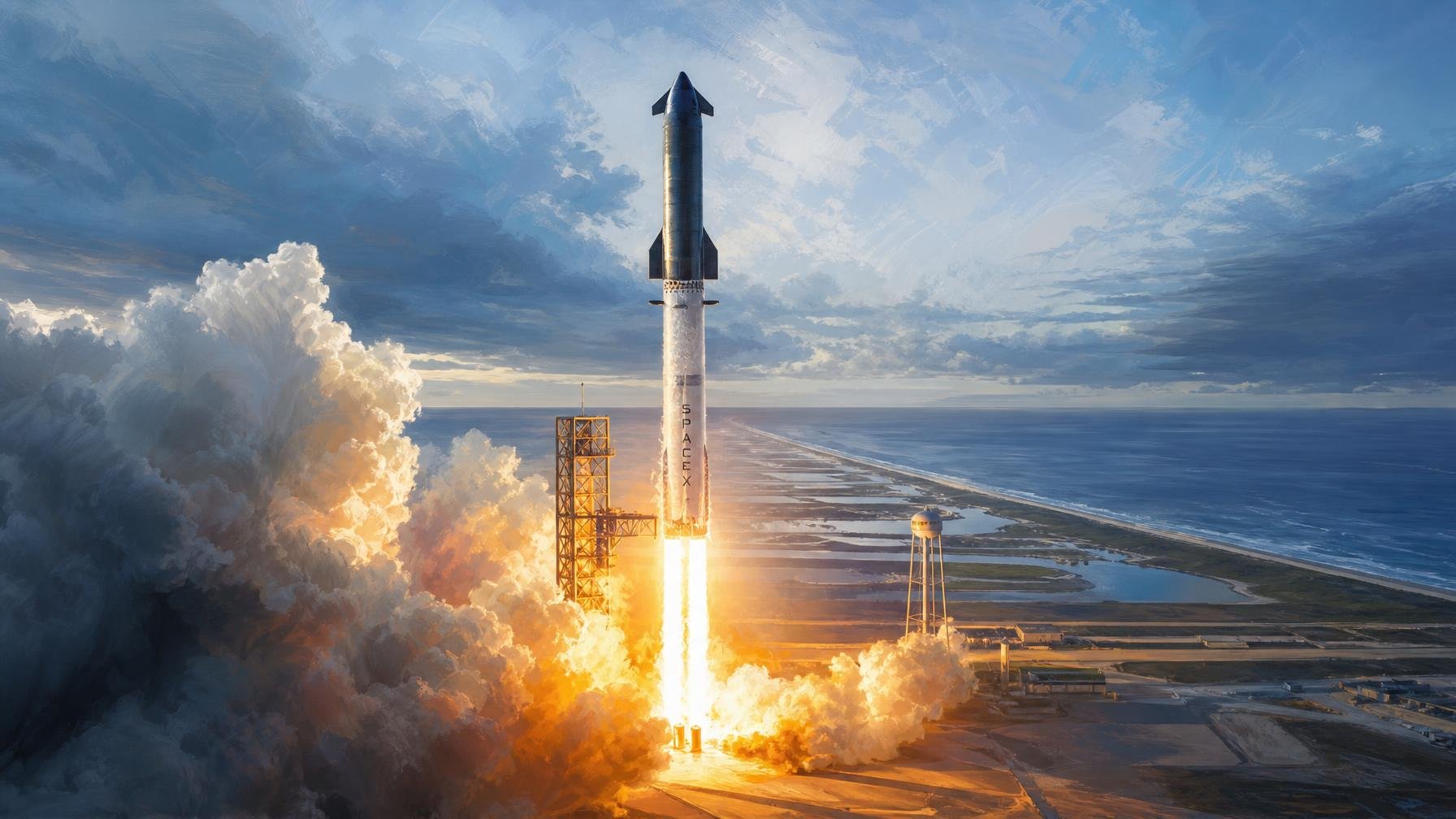 SpaceX prepara megabase em pântanos da Louisiana para milhares de lançamentos