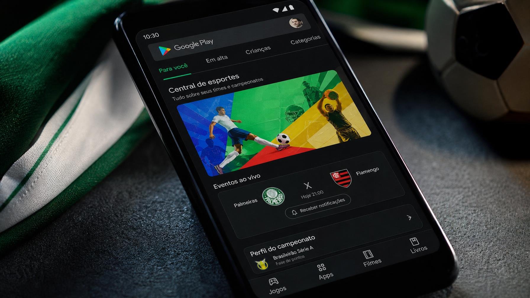 Google Play Store ganha hub de desporto em direto e pesquisa de filmes