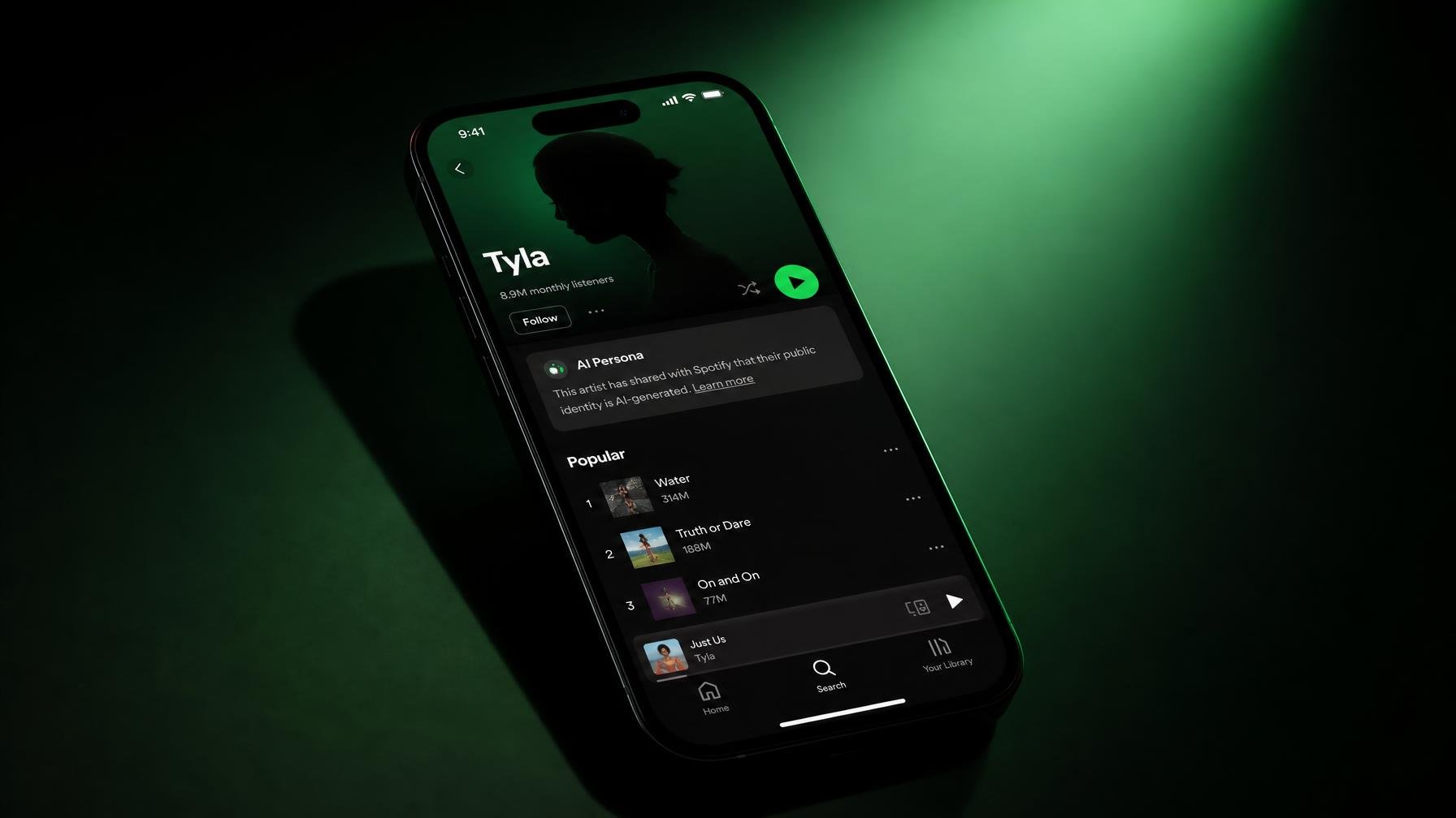 Spotify vai esconder artistas IA das tuas recomendações musicais