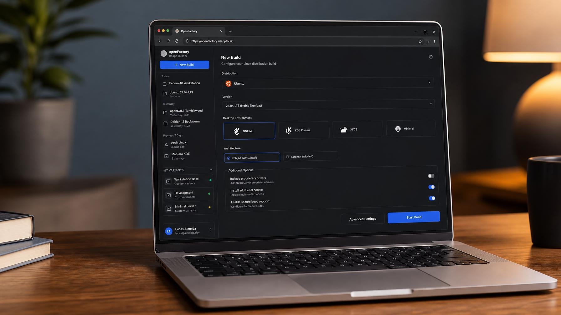 OpenFactory monta uma distro Linux em poucas horas