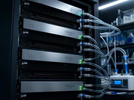 Singapura liga rack de dados com neurónios humanos vivos em teste radical