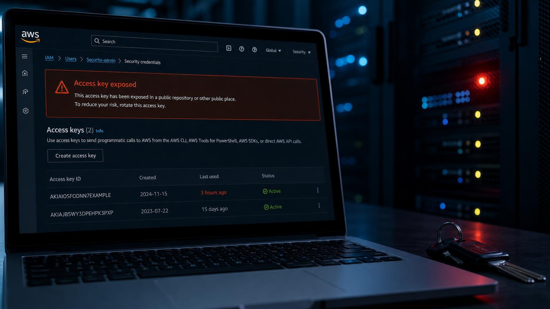 Milhares de chaves AWS expostas deixam contas empresariais abertas