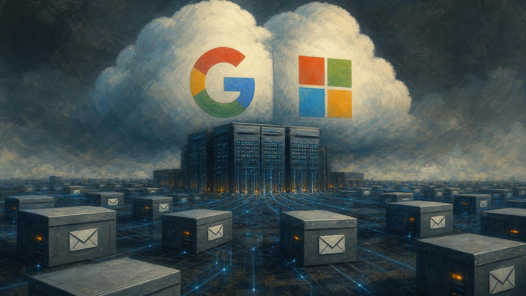 Email auto-hospedado encolhe, Google e Microsoft tomam conta do correio