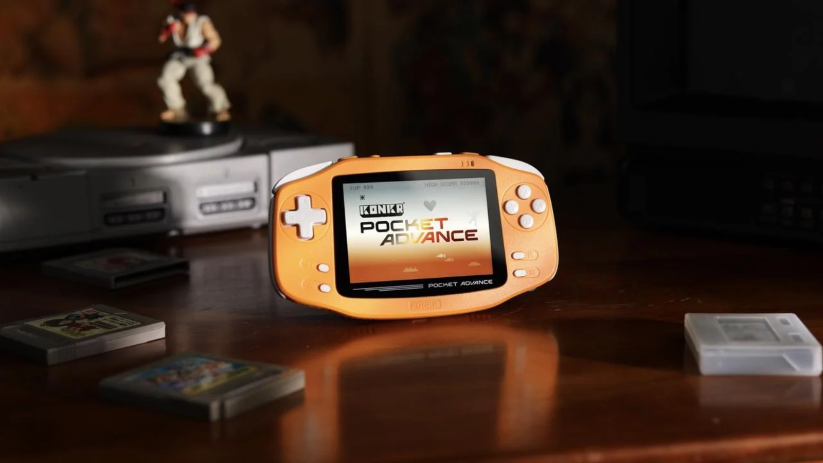 KONKR Pocket Advance copia a Game Boy Advance, mas tenta corrigir os seus defeitos