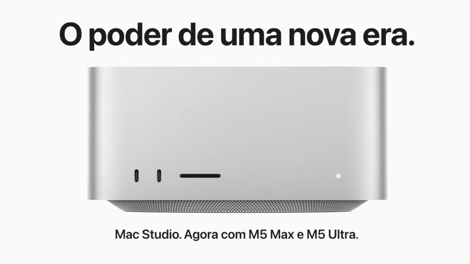 Mac Studio com M5 Ultra e 512 GB de RAM chega em outubro