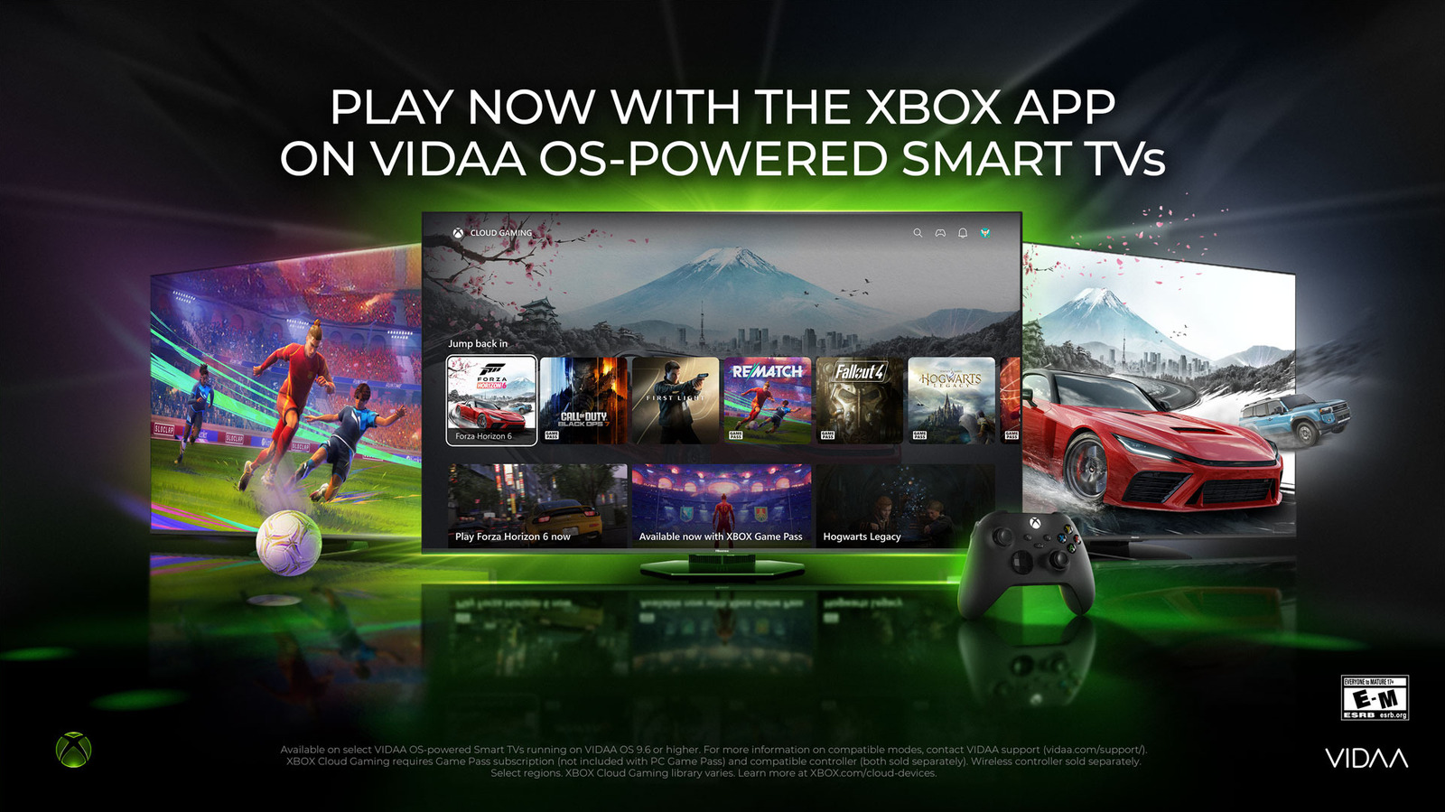Xbox chega às TVs Hisense com VIDAA OS sem precisar de consola
