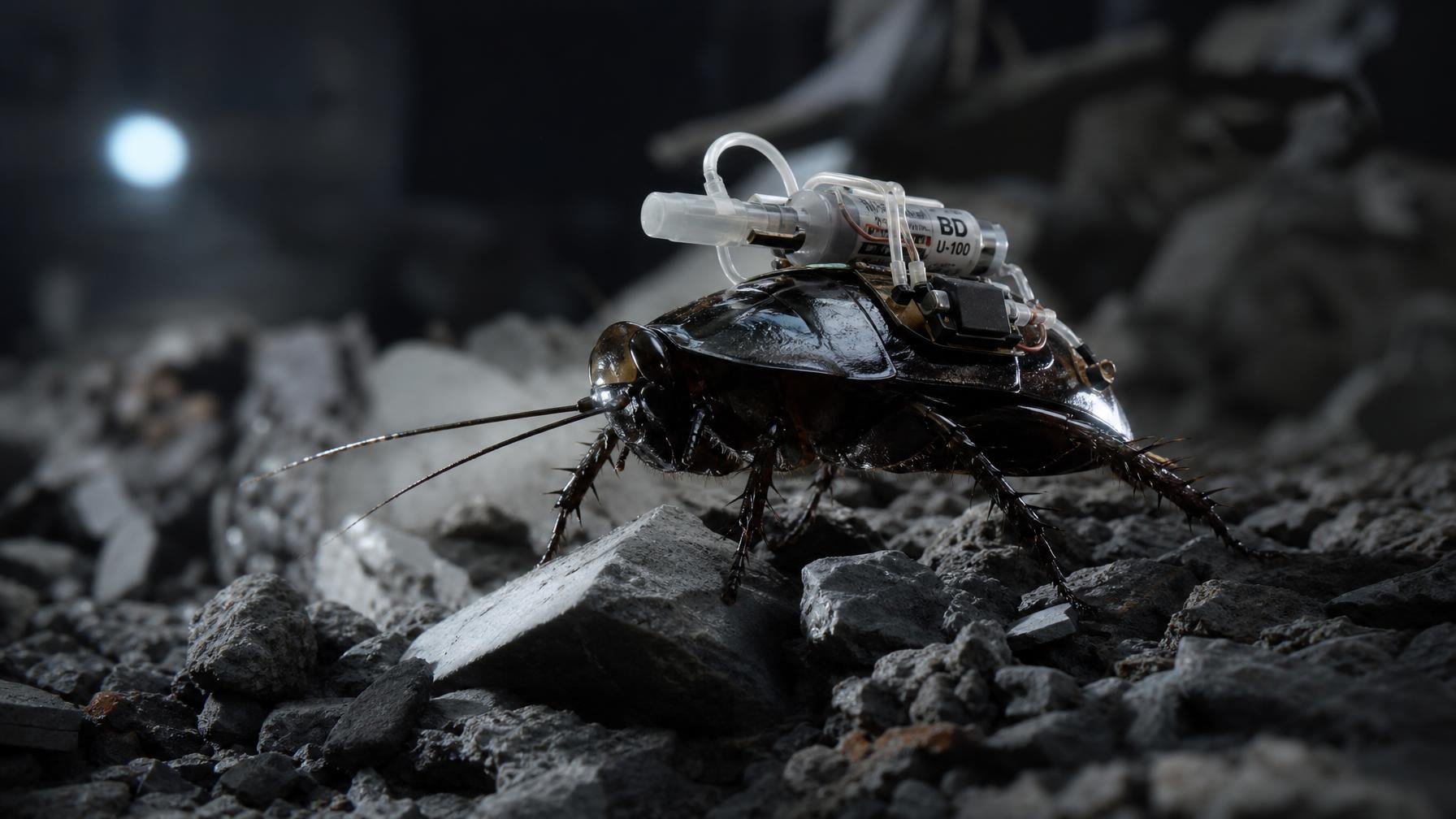 Baratas cyborg para salvar vidas em escombros, não em filmes de terror