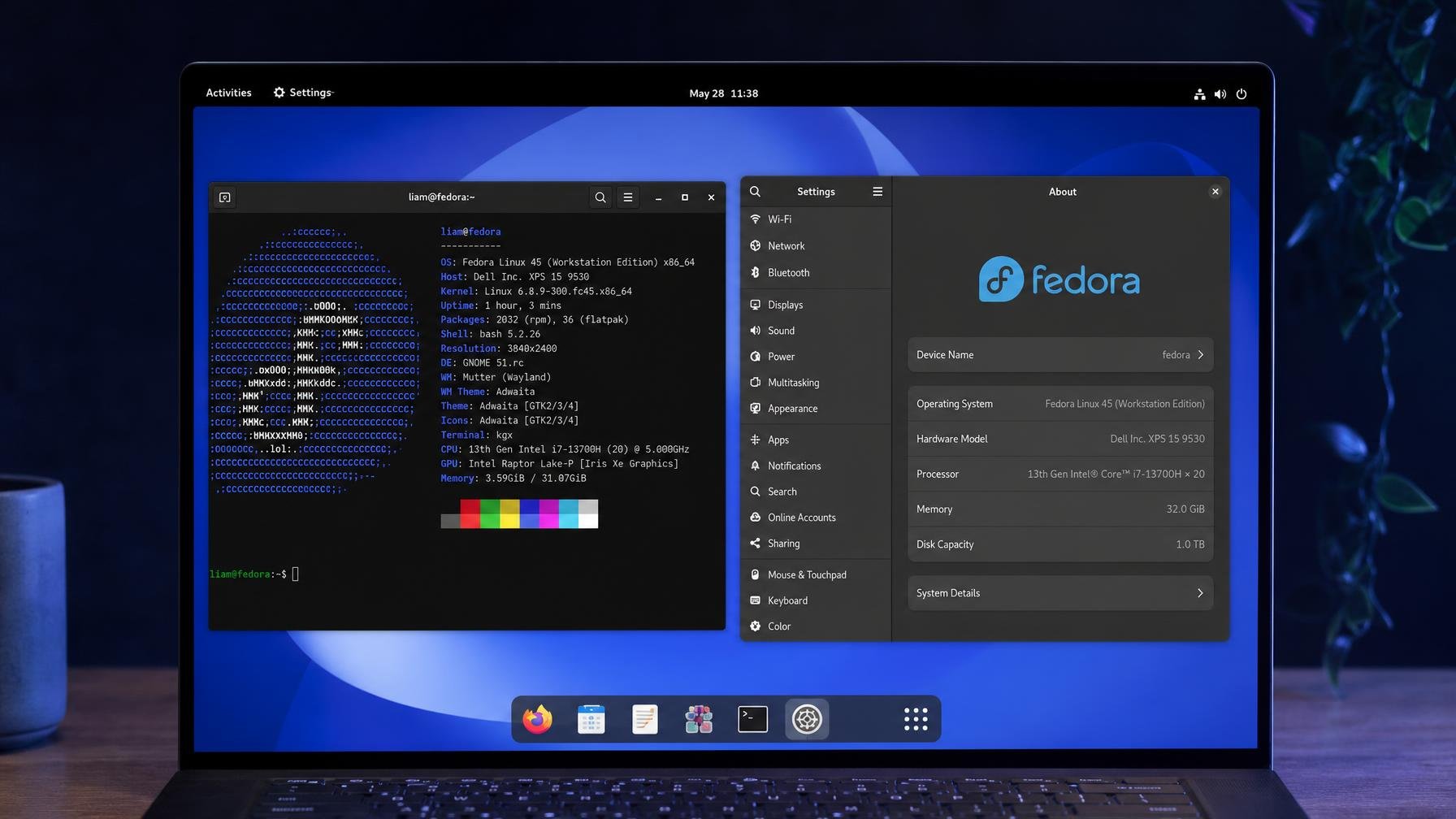 Fedora 45 beta troca a velha consola Linux por kmscon moderno