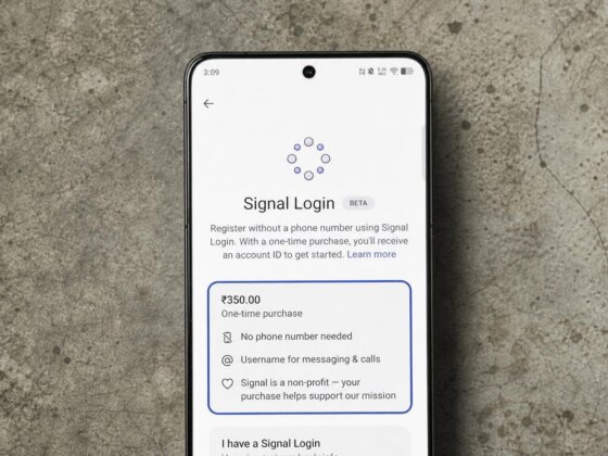 Signal testa contas sem número de telemóvel, mas pede 3 dólares
