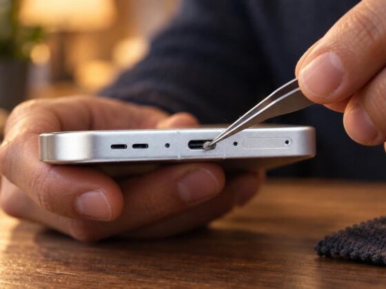 Se o telemóvel não carrega, limpa primeiro a porta USB-C