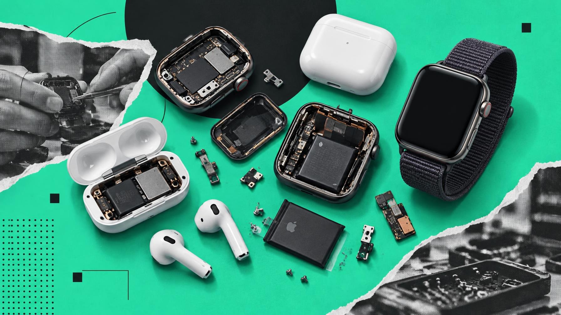 iFixit dá nota baixa ao novo Apple Watch e aos AirPods 5