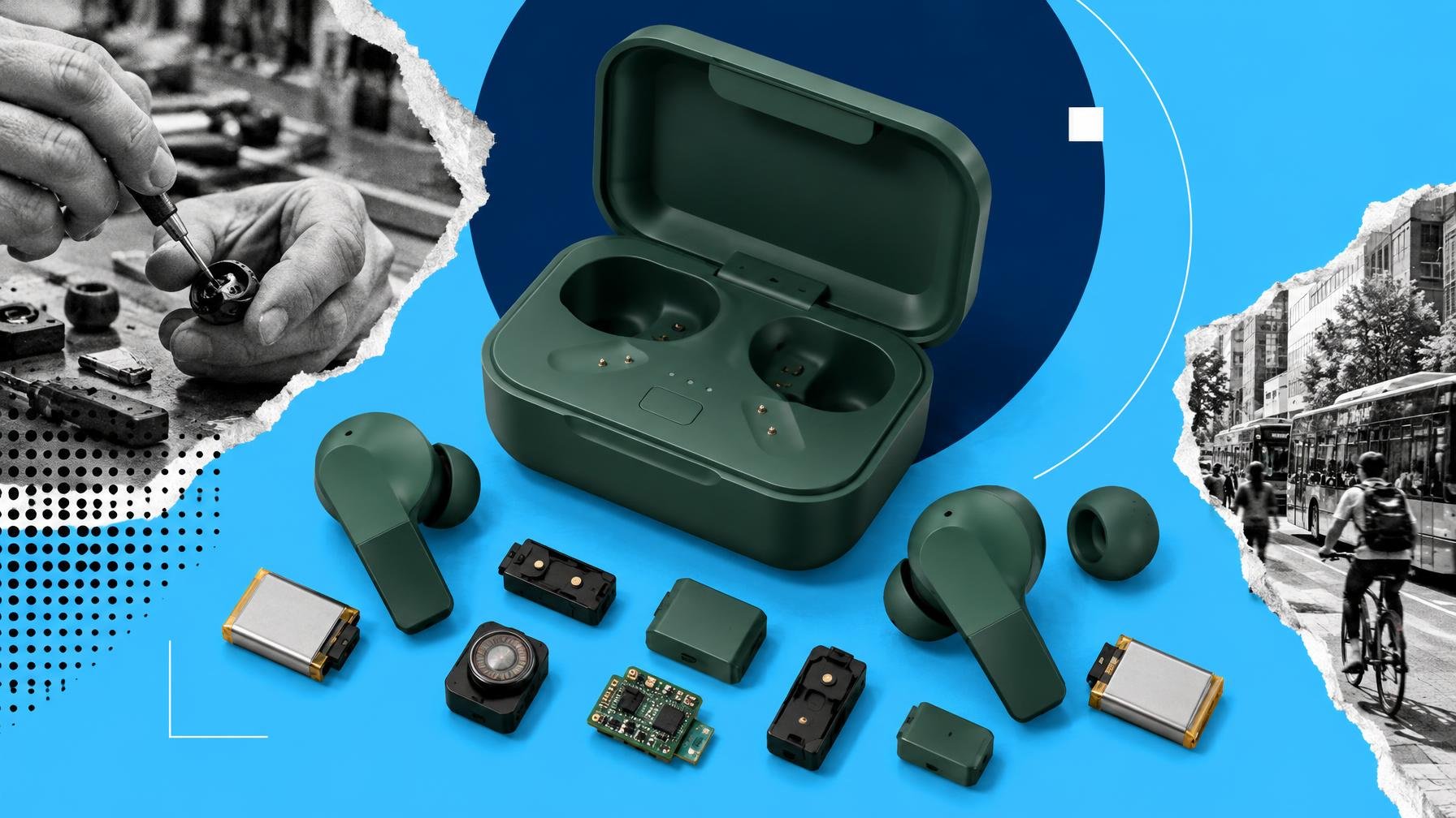 Fairbuds 2: earbuds reparáveis que querem durar mais anos
