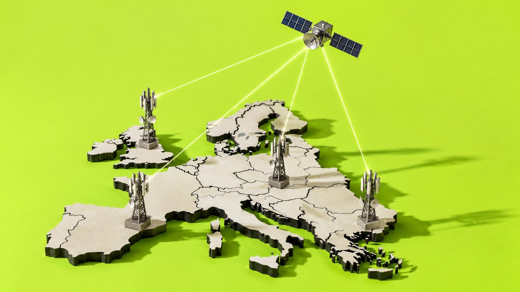 Quatro gigantes europeias preparam rede satélite direta sem a Starlink