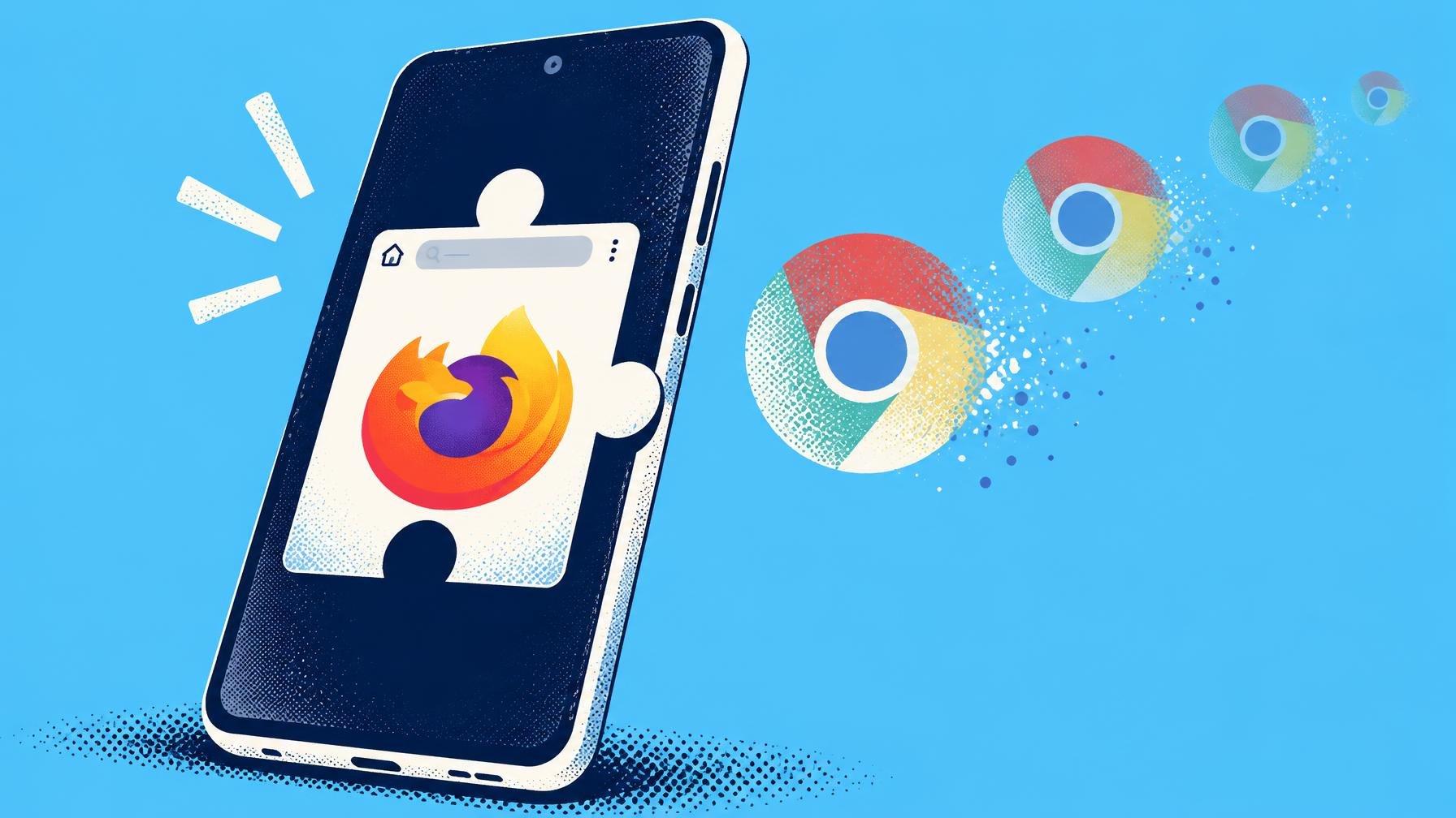 Chrome no Android continua preso sem extensões enquanto Firefox avança